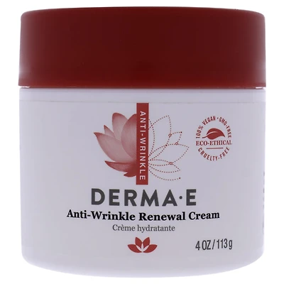Anti-Wrinkle Renewal Cream by Derma-E for Unisex - 4 oz Cream