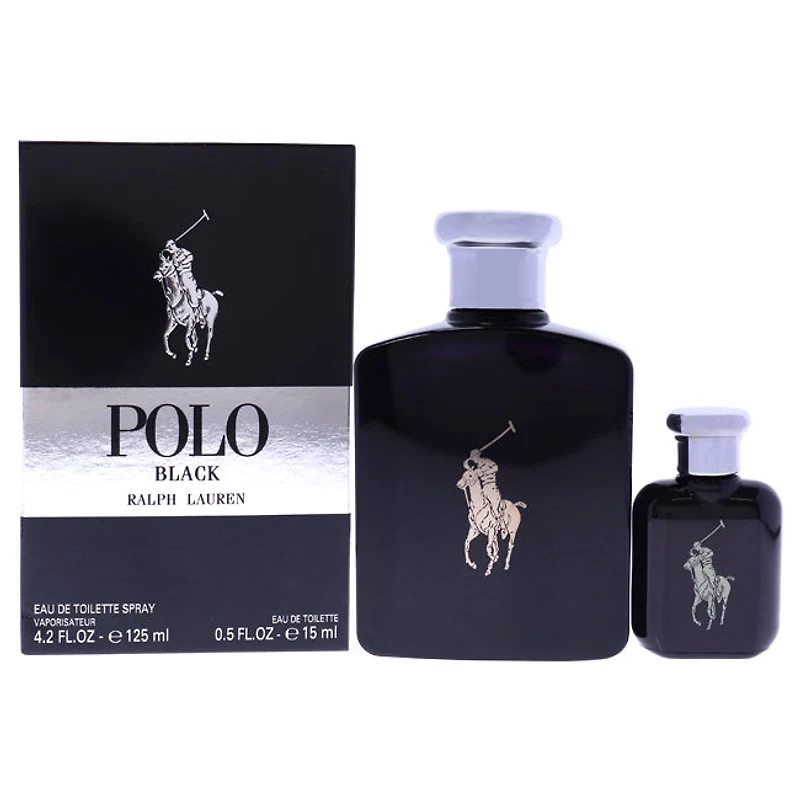 Polo Black by Ralph Lauren for Men - 2 Pc Gift Set