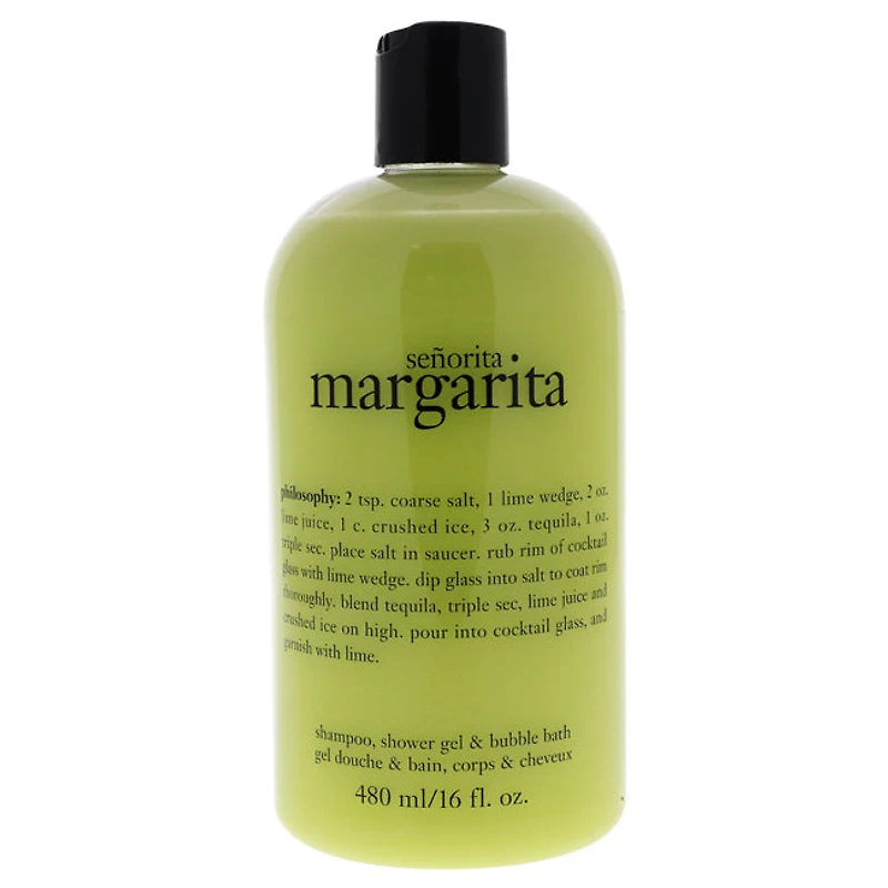 Senorita Margarita by Philosophy for Unisex - 16 oz Shampoo, Shower Gel and Bubble Bath