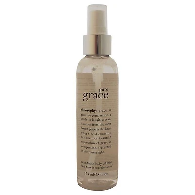 Pure Grace Satin-Finish Body Oil Mist by Philosophy for Unisex - 5.8 oz Oil Mist