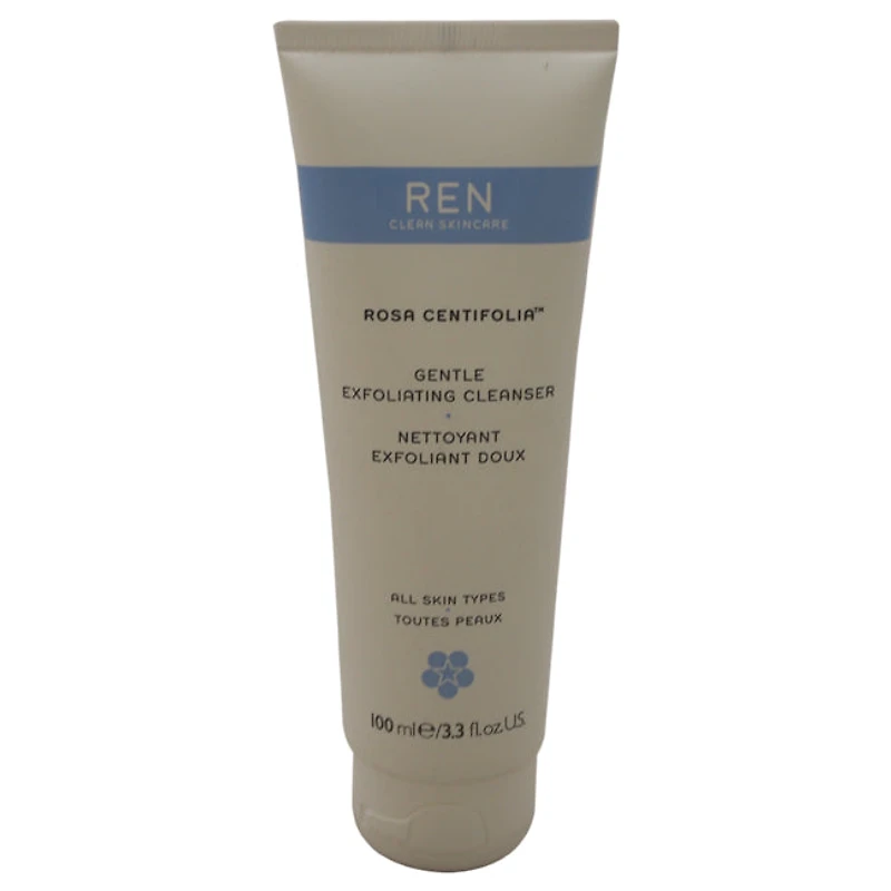 Rosa Centifolia Gentle Exfoliating Cleanser by REN for Unisex - 3.3 oz Cleanser