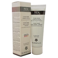 Flash Rinse 1 Minute Facial by REN for Unisex - 2.5 oz Rinse