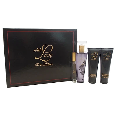 With Love by Paris Hilton for Women - 4 Pc Gift Set