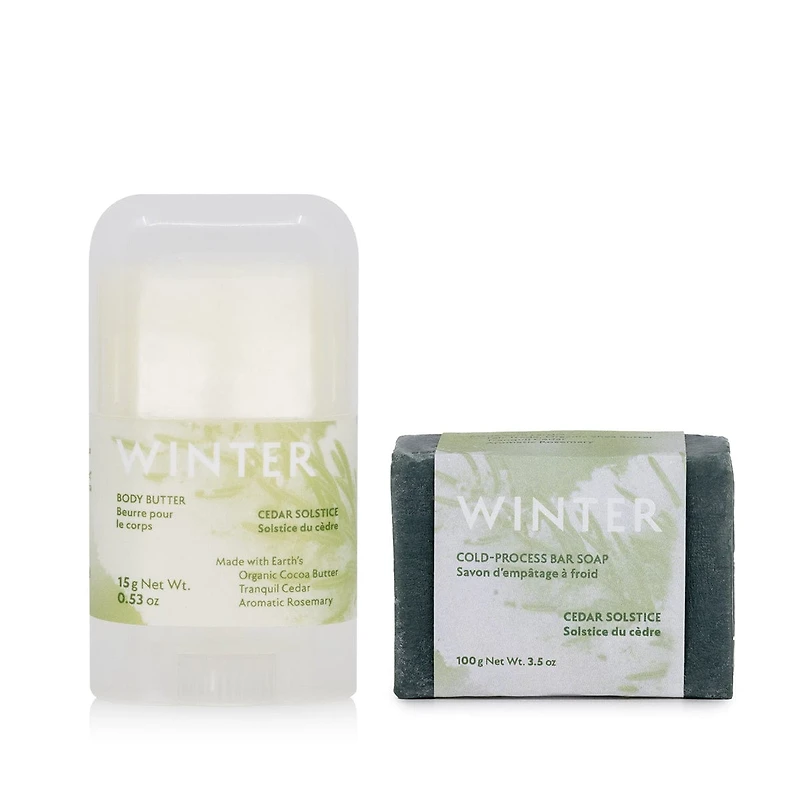 Cedar Solstice Bar Soap & Body Butter Bundle
