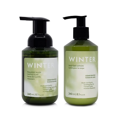 Cedar Solstice Foaming Wash & Oat Lotion Bundle