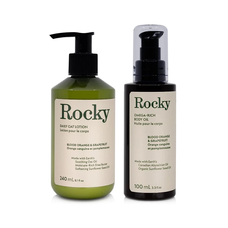 Blood Orange & Grapefruit Body Oil & Daily Oat Lotion Bundle