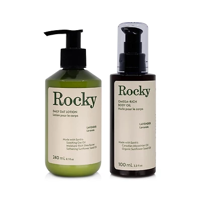 Lavender Body Oil & Daily Oat Lotion Bundle