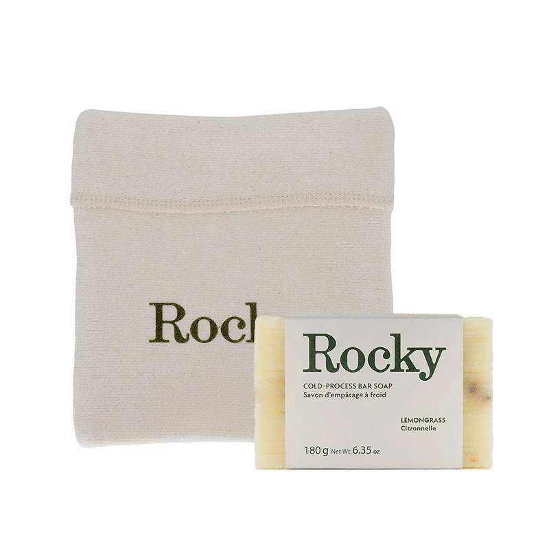 Lemongrass Bar Soap & Travel Pouch Bundle