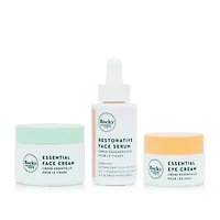 Restorative Face Serum, Essential Face Cream & Eye Cream Bundle