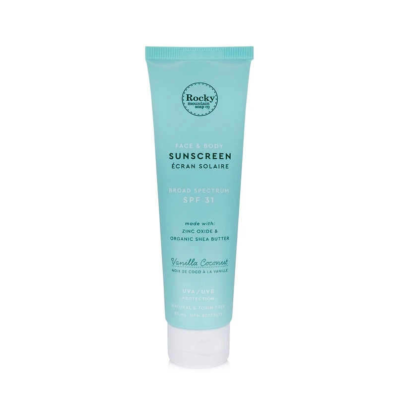 Face And Body Sunscreen Broad Spectrum SPF 31 Vanilla Coconut
