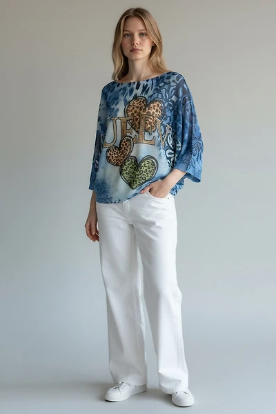 Mercerized knit Top