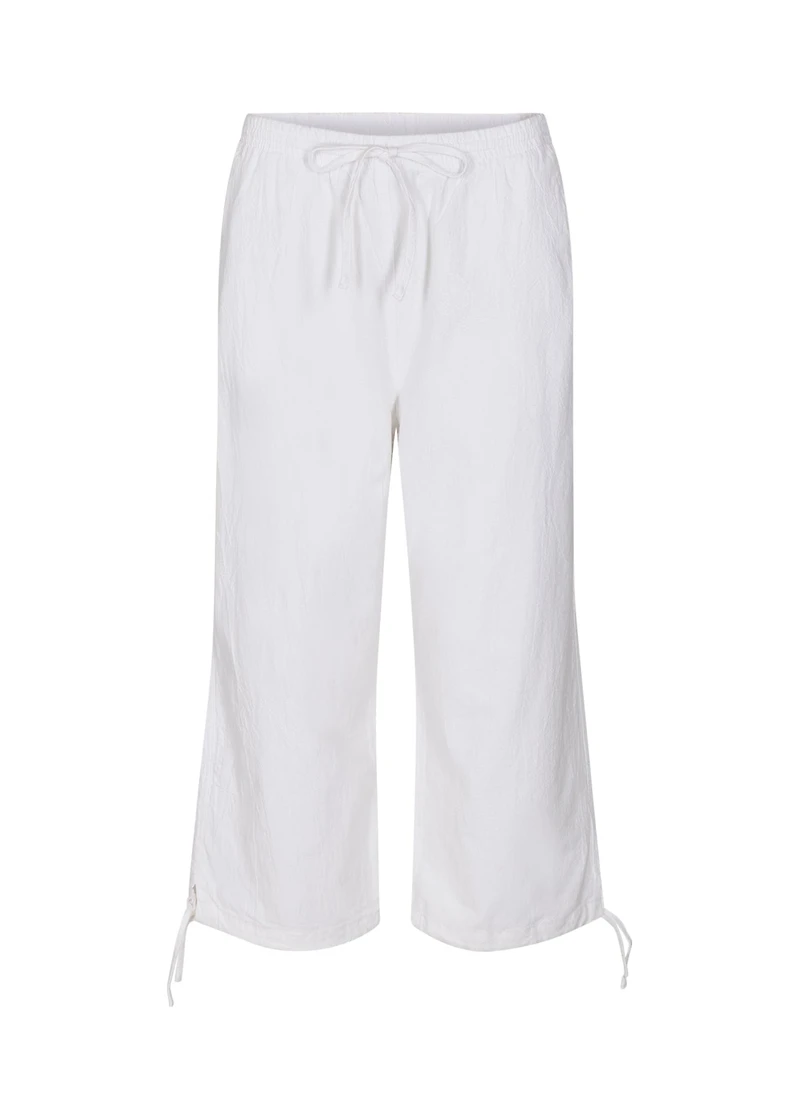 Pantalon capri en coton avec boucle latérale - Soya Concept