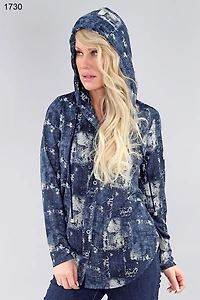 Button-down hooded Top - Michael Tyler