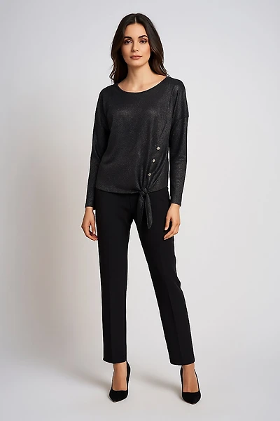 Knotted Top with decorative buttons