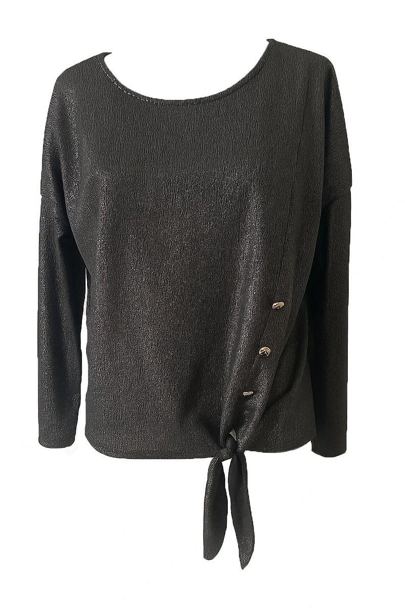 Knotted Top with decorative buttons