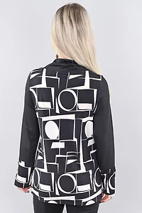 Haut deux tons noir et sable au col bénitier - Michael Tyler