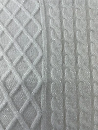 Chandail uni en tricot extensible texturé