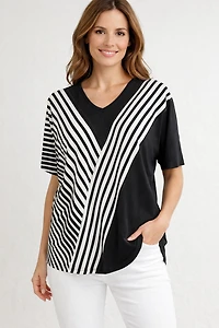 Top diagonal stripe insert