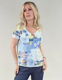 Top with a multi-patch print