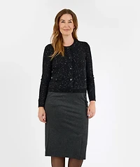 Button-up cardigan with sparkling detail - Brandtex