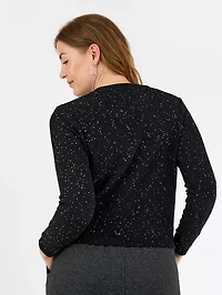 Button-up cardigan with sparkling detail - Brandtex