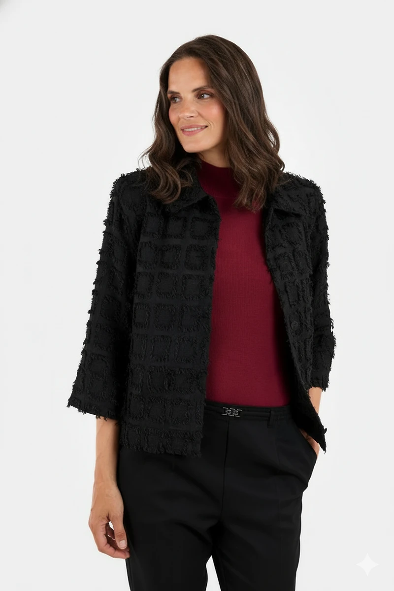 Textured pattern jacket - Brandtex