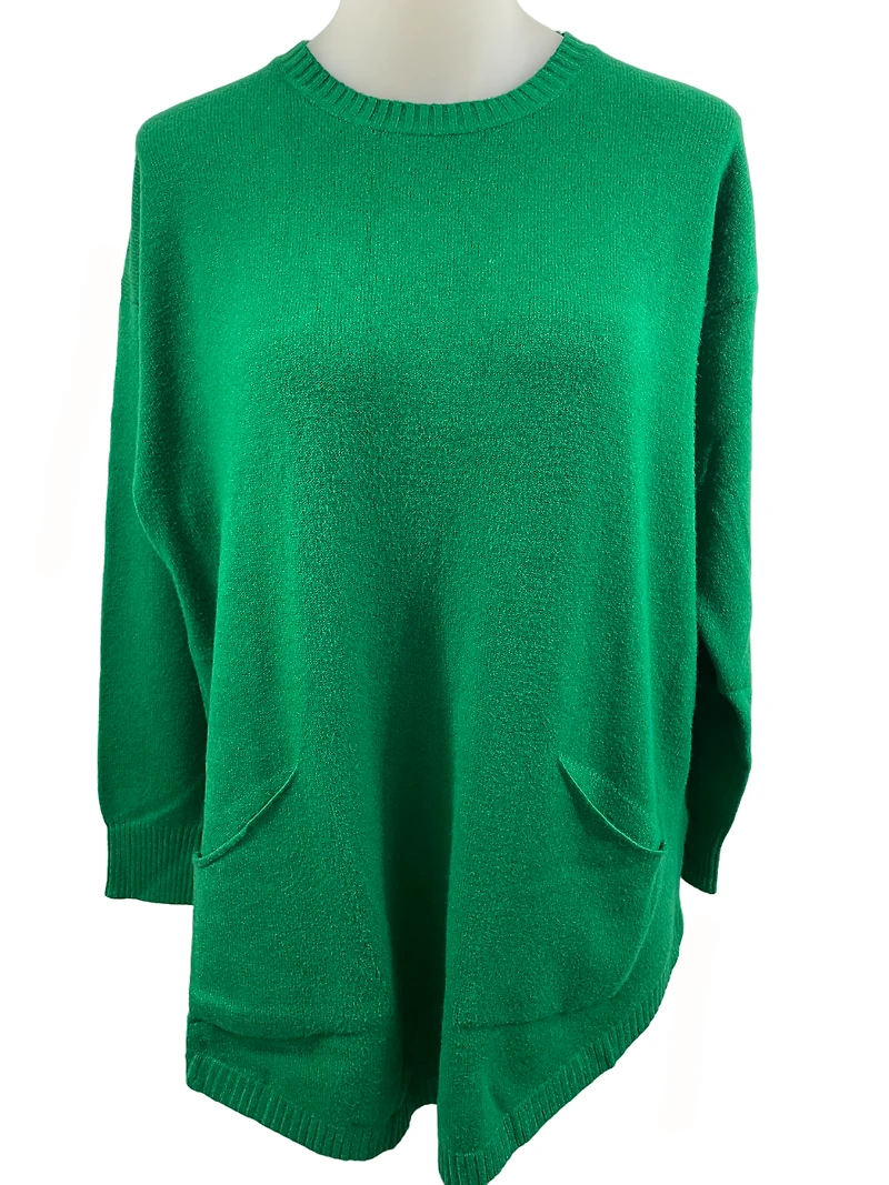 Set. Oversized Top and polka-dot woven scarf super-soft knit