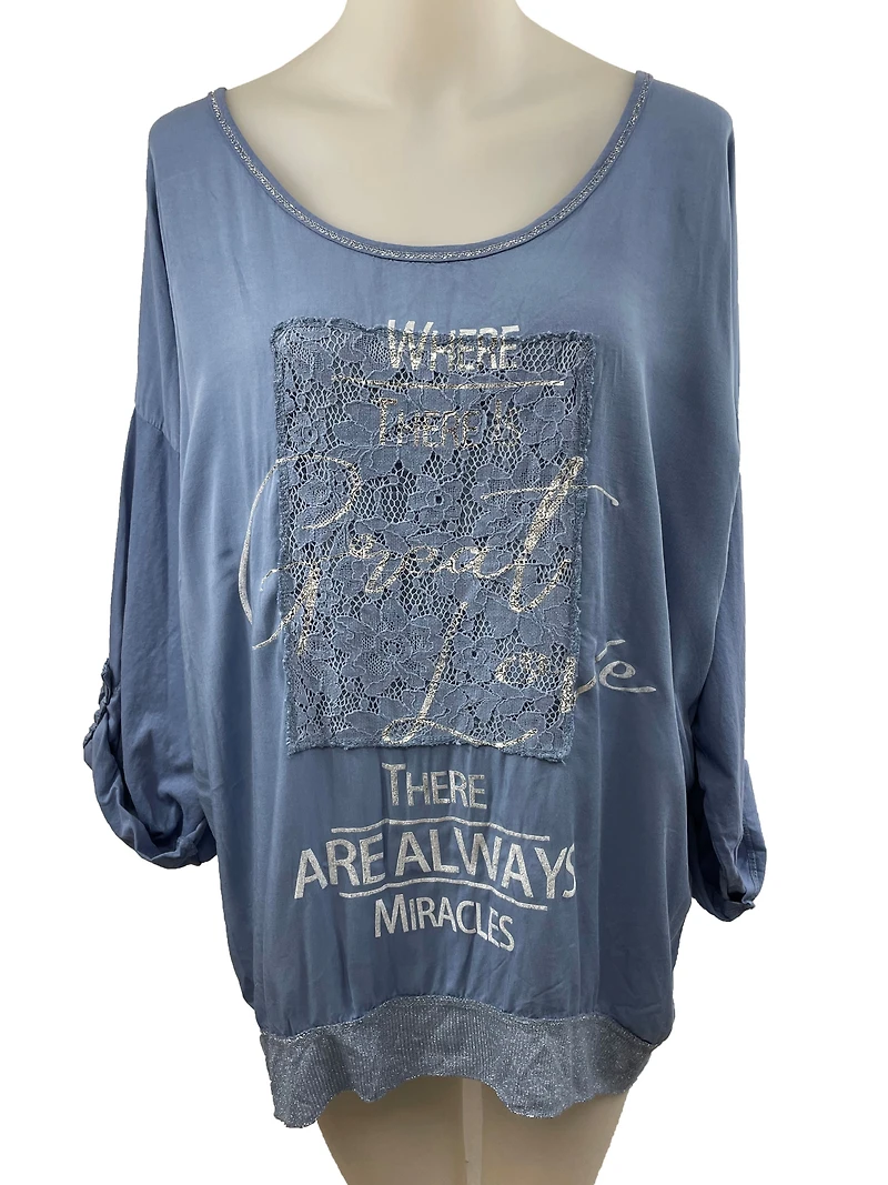 There are always miracles'' glossy script Top