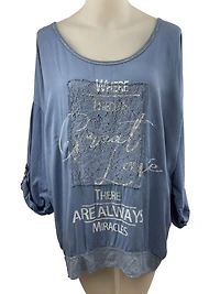 There are always miracles'' glossy script Top