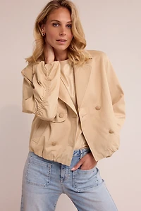 Veste trench aux boutons dorés - Tramontana
