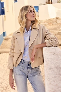 Veste trench aux boutons dorés - Tramontana