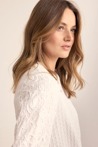 Haut texturé avec noeud avant - Tramontana