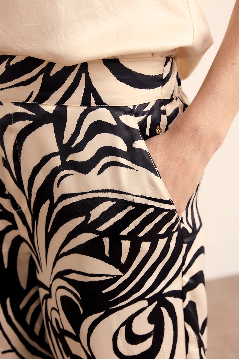 Pantalon texturé imprimé Botanica - Tramontana