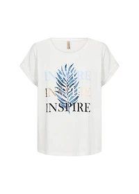 "Inspire" Printed Cotton T-Shirt