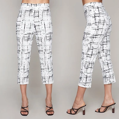 Pantalon capri à enfiler imprimé - Compli K