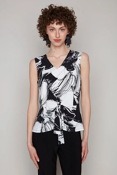 Sleeveless twisted floral Top - Compli K