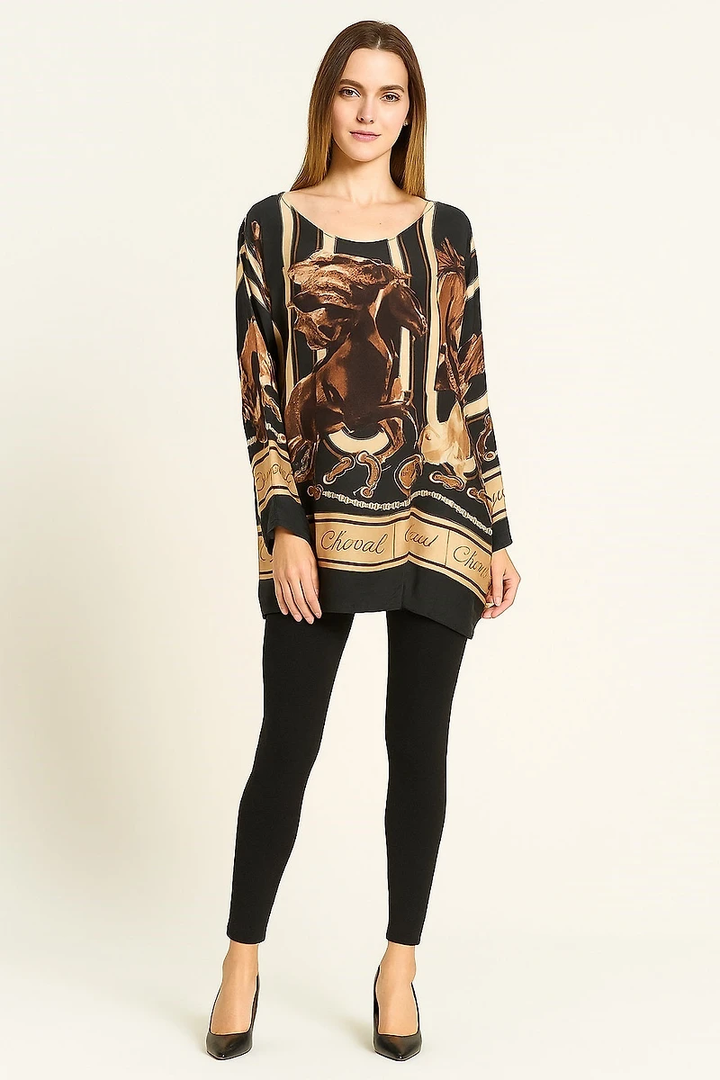 Oversized Top with matte satin finish - Italy