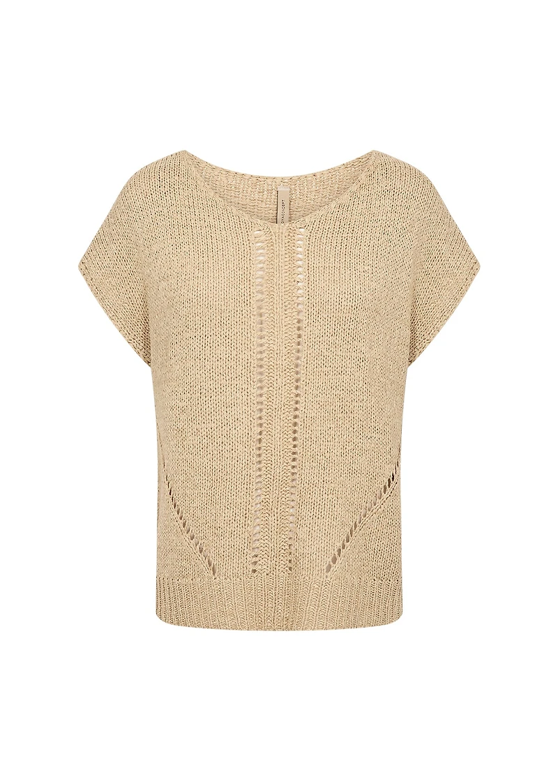 Haut en tricot à mailles - Soya Concept