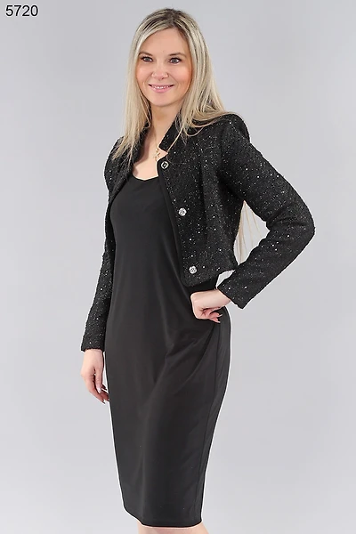 Veste en tricot courte scintillante  - Michael Tyler
