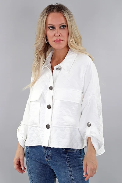 Veste gaufrée boutonnée avec poches - Michael Tyler