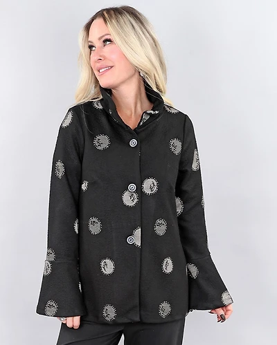 Veste au col malléable et manches évasées - Michael Tyler