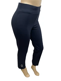 Pantalon droit à enfiler avec fente/anneau latéral