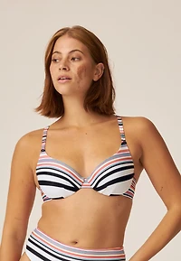 Striped Padded Bikini Set - Naturana