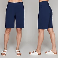 Plain Bermuda shorts with pockets - Carré Noir
