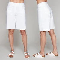 Plain Bermuda shorts with pockets - Carré Noir