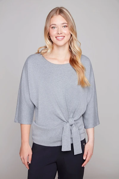 Flared sleeves Top with bow - Carré Noir