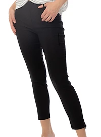Textured pull-on pants