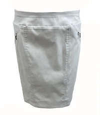 Short skirt with zipper pockets