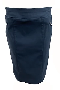 Short skirt with zipper pockets