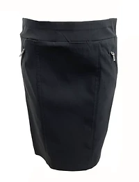 Short skirt with zipper pockets